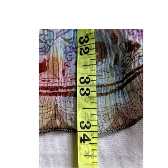 Ingear sheer cover up SzL- XXl Beach Cover up poncho Sheer Paisley poly chiffon - Picture 5 of 6